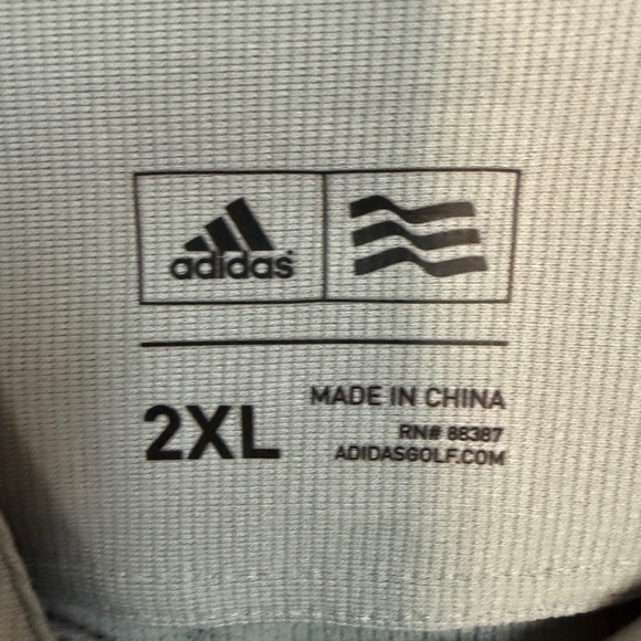 Adidas Gray Quarterzip Golf Jacket - Picture 2 of 3